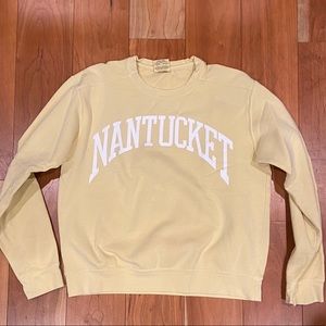Comfort Colors Pale Yellow Nantucket Crewneck